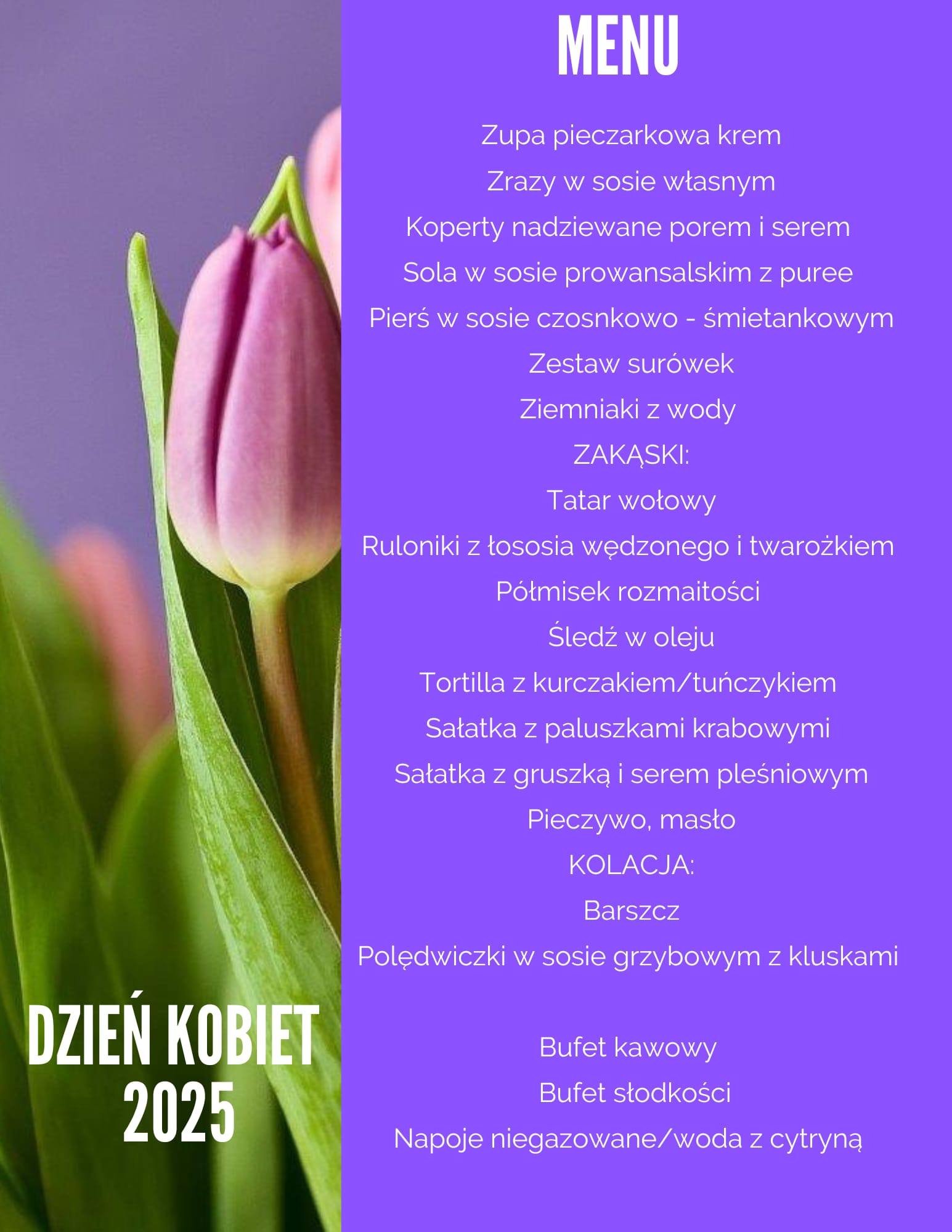 dzień kobiet menu